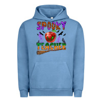 Pigment Pebble Blue spooky teacher Urban Hoodie - BundleAndBundleShop