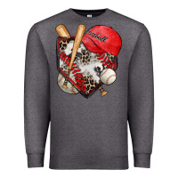 Charcoal Heather baseball home plate Premium Sweatshirt - Zillion Design Studio