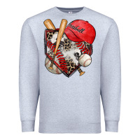 Heather Grey baseball home plate Premium Sweatshirt - Zillion Design Studio