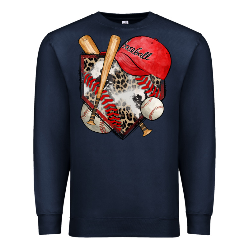 Baseball Home Plate Premium Sweatshirt by Zillion Design Studio | Teevron