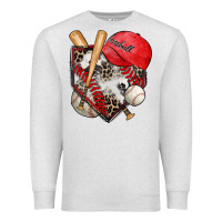 Oatmeal Heather baseball home plate Premium Sweatshirt - Zillion Design Studio