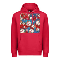 Cardinal baseball paisley and jean pattern, baseball seamless pattern Premium Hoodie - JahusDesignShop