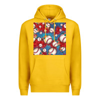 Lemon baseball paisley and jean pattern, baseball seamless pattern Premium Hoodie - JahusDesignShop