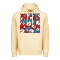Pina Colada baseball paisley and jean pattern, baseball seamless pattern Premium Hoodie - JahusDesignShop