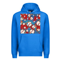 True Royal baseball paisley and jean pattern, baseball seamless pattern Premium Hoodie - JahusDesignShop