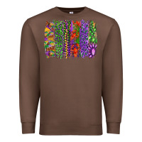 Chestnut Mardi gras brush strokes king cake and craw fish Premium Sweatshirt - RanaPortraitStore