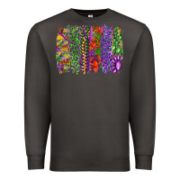 Smoke Mardi gras brush strokes king cake and craw fish Premium Sweatshirt - RanaPortraitStore