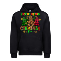Black rocking around the christmas tree Urban Hoodie - AdoDesignShop