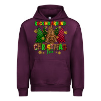 Mauve Wine rocking around the christmas tree Urban Hoodie - AdoDesignShop