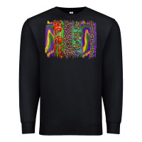 Black Mardi Gras Brushstrokes Premium Sweatshirt - RanaPortraitStore