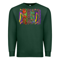 Sports Green Mardi Gras Brushstrokes Premium Sweatshirt - RanaPortraitStore