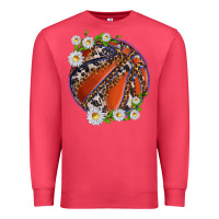 Cardinal basketball with patterns and daisies Premium Sweatshirt - texasbilliewilder