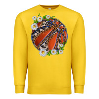 Lemon basketball with patterns and daisies Premium Sweatshirt - texasbilliewilder