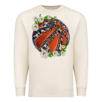 Sandshell basketball with patterns and daisies Premium Sweatshirt - texasbilliewilder