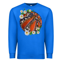 True Royal basketball with patterns and daisies Premium Sweatshirt - texasbilliewilder