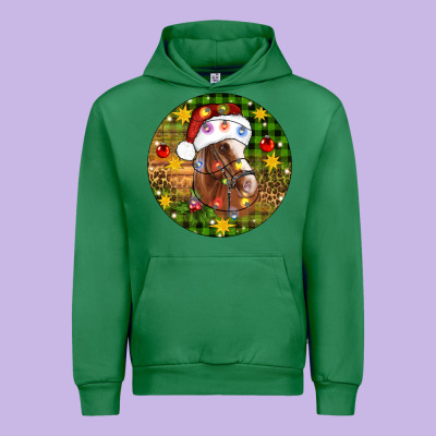 Christmas Horse Urban Hoodie Designed By Artiststas