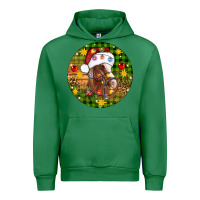 Emerald Christmas horse Urban Hoodie - Artiststas