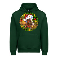 Forest Green Christmas horse Urban Hoodie - Artiststas