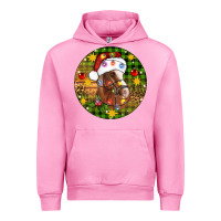 Fuchsia Pink Christmas horse Urban Hoodie - Artiststas