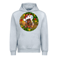 Heather Grey Christmas horse Urban Hoodie - Artiststas