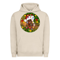 Pigment French Oak Christmas horse Urban Hoodie - Artiststas
