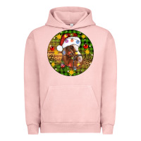 Pigment Salmon Christmas horse Urban Hoodie - Artiststas