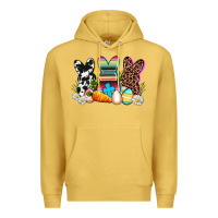 Antique Gold western rabbits Premium Hoodie - AdoDesignShop