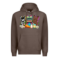 Coffee western rabbits Premium Hoodie - AdoDesignShop