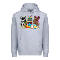 Heather Grey western rabbits Premium Hoodie - AdoDesignShop