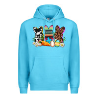 Ocean Blue western rabbits Premium Hoodie - AdoDesignShop