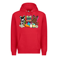 Red western rabbits Premium Hoodie - AdoDesignShop