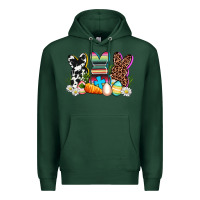Sports Green western rabbits Premium Hoodie - AdoDesignShop