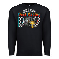 Black best racing dad Premium Sweatshirt - texasbilliewilder