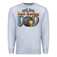 Heather Grey best racing dad Premium Sweatshirt - texasbilliewilder