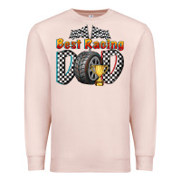 Pale Pink best racing dad Premium Sweatshirt - texasbilliewilder