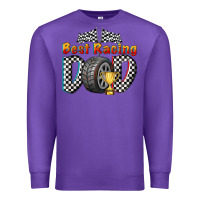 Purple best racing dad Premium Sweatshirt - texasbilliewilder