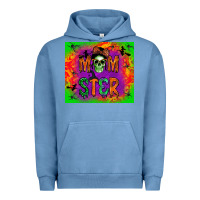 Pigment Pebble Blue momster Urban Hoodie - BundleAndBundleShop