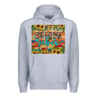 Heather Grey teacher vibes Premium Hoodie - JahusDesignShop