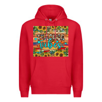 Red teacher vibes Premium Hoodie - JahusDesignShop