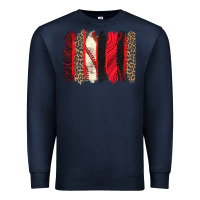 Navy baseball brushstroke Premium Sweatshirt - Zillion Design Studio