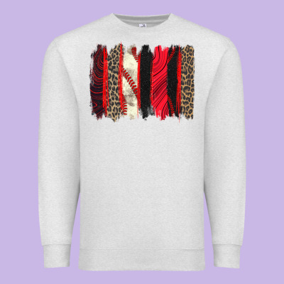 Premium Sweatshirt baseball brushstroke