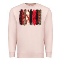 Pale Pink baseball brushstroke Premium Sweatshirt - Zillion Design Studio