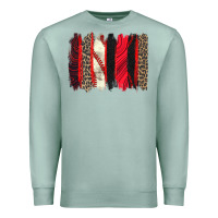 Seafoam baseball brushstroke Premium Sweatshirt - Zillion Design Studio