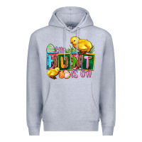 Heather Grey the hunt is on Premium Hoodie - AdoDesignShop