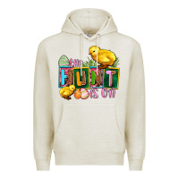 Oatmeal Heather the hunt is on Premium Hoodie - AdoDesignShop