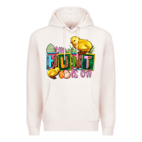 Pale Pink the hunt is on Premium Hoodie - AdoDesignShop