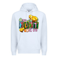 White the hunt is on Premium Hoodie - AdoDesignShop
