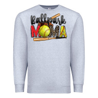 Heather Grey ballpark mama softball Premium Sweatshirt - Zillion Design Studio