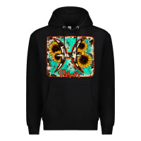 Black pisces turquoise cowhide Premium Hoodie - RanaPortraitStore