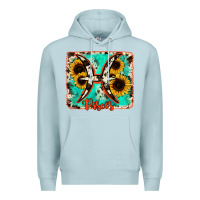Blue Mist pisces turquoise cowhide Premium Hoodie - RanaPortraitStore